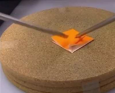 Brain surgeon folds an origami crane using only surgical instruments