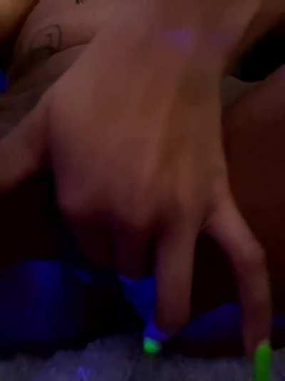 PART 1: Amateur Ebony Fingering Solo Porn GIF by blackredgiffs