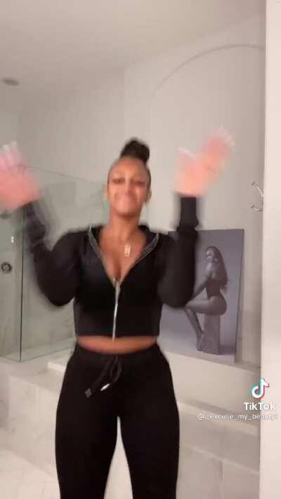 Booty in the back moving like watta😋