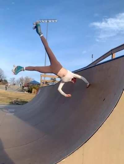 Rollerskate backflip