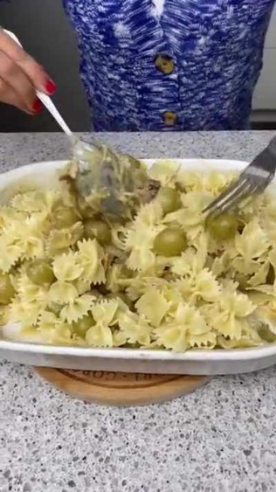 Grape Cheese Pasta!