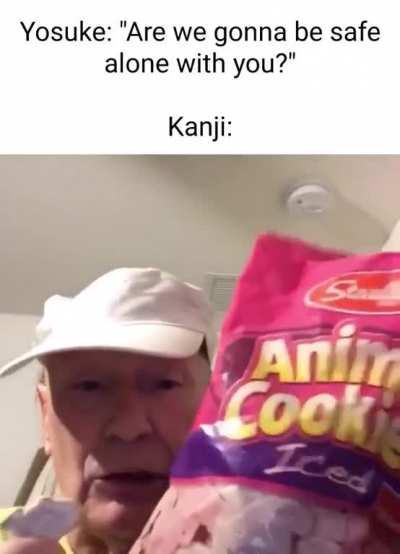 The worst thing Yosuke ever did was steak Kanji's animal crackers