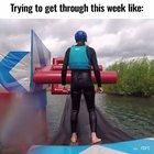 Ridiculous obstacle results in hilarious bouts of laughter