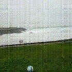 Football with storm Eleanor