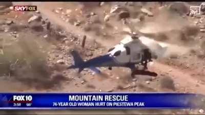 Grandma Helicopter Rescue Spin-Off