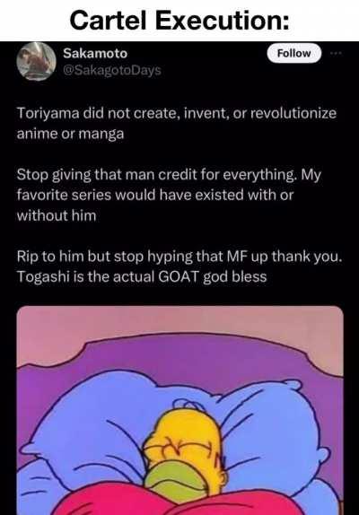 Rest in Peace Toriyama, we miss you already
