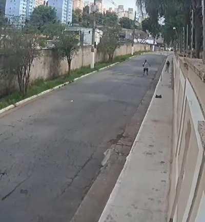 Robbers hit By a Car! That's most satisfied karma ever.