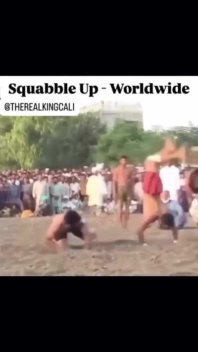 I saw your Turkish oil wrestling and I raise you Pakistani wrestling
