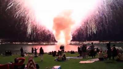 Fireworks show in San Diego where a computer glitch caused the entire 18 minute show to go off in 25 seconds