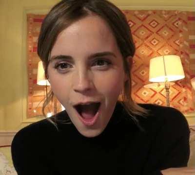 When you take your hard cock out for Emma Watson.