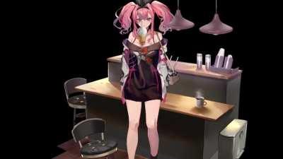 Bremerton Live2d date skin preview [Video]