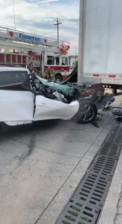 I’m a truck driver that was hit while delivering to a gas station. Dude was like 17, didn’t have a drivers license, and claimed he was only going 35.