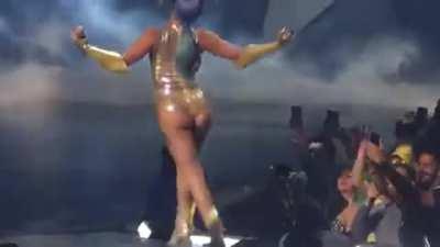 Jiggling As She Struts On Stage