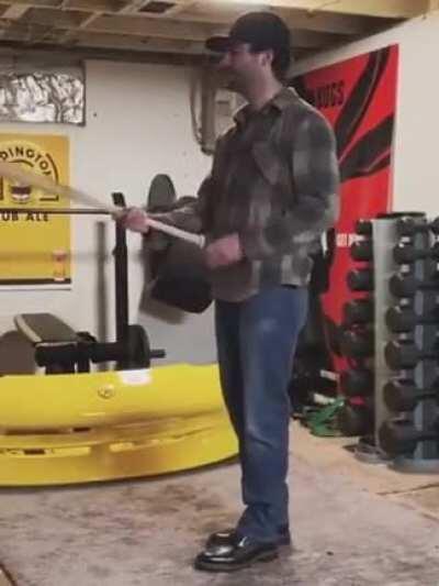 Baseball bat tricks, no clue how he does that last one.