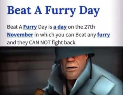 everyday of my calendar is 27th of November