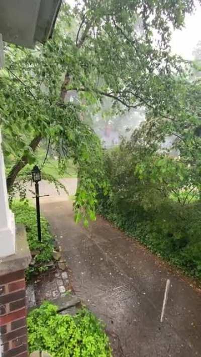 Raining in Cleveland, OH