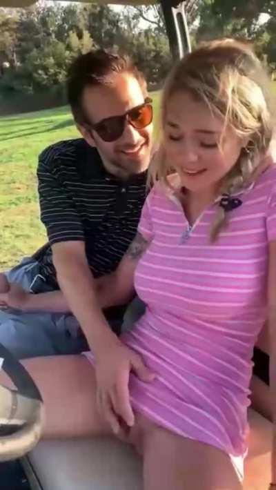 Gabbie Carter Gets Creampie on The Golf Field