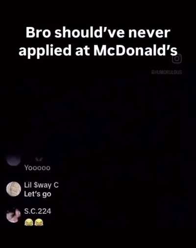 Ain’t no way dude 😭