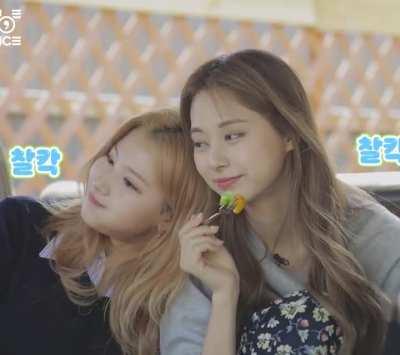 210716 Sana and Tzuyu photo time