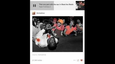 That one part with the sax in Meet the Medic