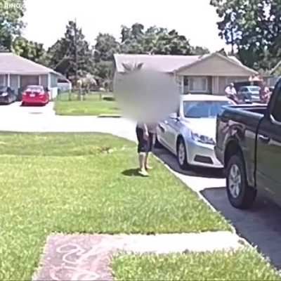 Mom tries to shoot dog.shot son instead.