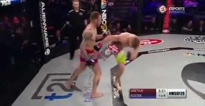 Justin Gaethje Chopping Down his Opponents with Brutal Leg Kicks in his Pre-UFC Days