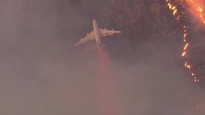 Filmed the largest firefighting aircraft in the world —the 747 Global Supertanker — dropping fire retardant in Apple Valley, CA