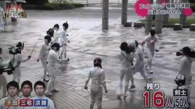 3 Olympian Fencing Masters VS 50 opponents !