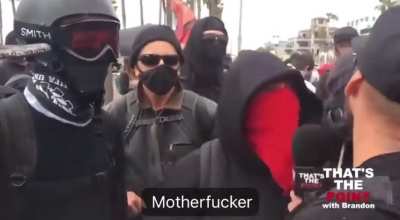 Street journalists throws hands with some protesters