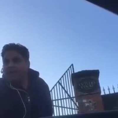 A very aggressive street argument