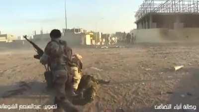 Libyan Fighter Walks into an RPG Backblast