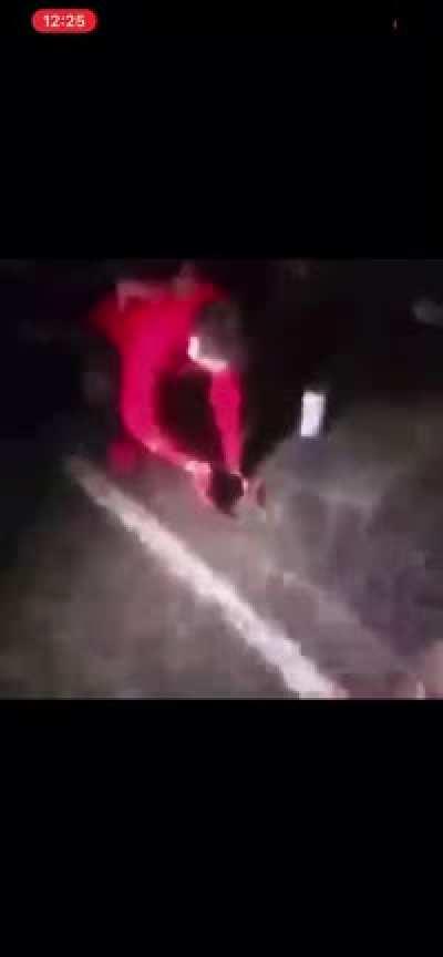 Guy blows off hands with firework