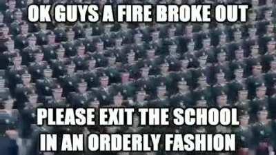 Please exit accordingly