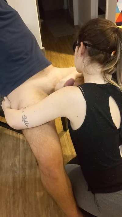 Milked him until he exploded