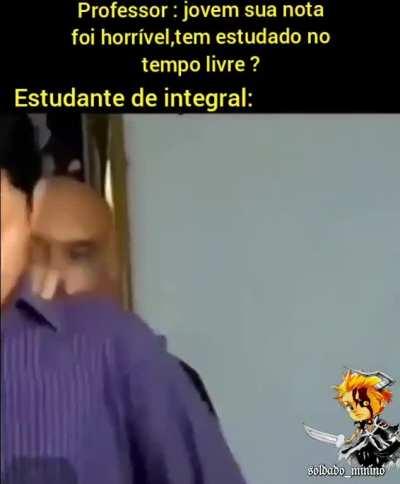 Digam seus relatos como estudantes de tempo integral