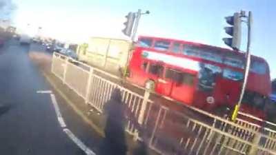 A hard reminder to slow down when crossing the street