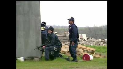 Video from the 1993 Waco Siege - shootout at the Branch Davidian compound between ATF agents and armed Branch Davidians

