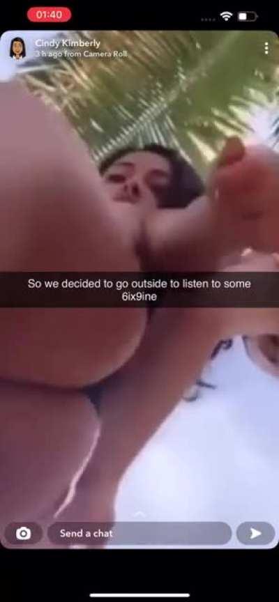 Wolfiecindy going crazy over 6ix9ine