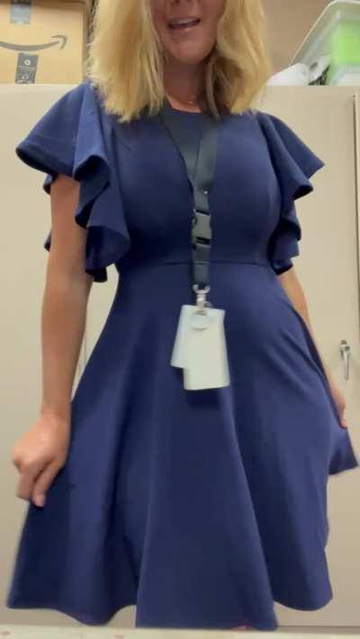 MILF Teacher Teasing at school