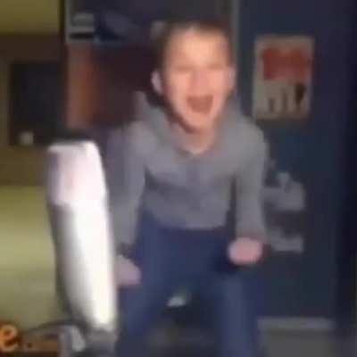 The kid seems…happy?