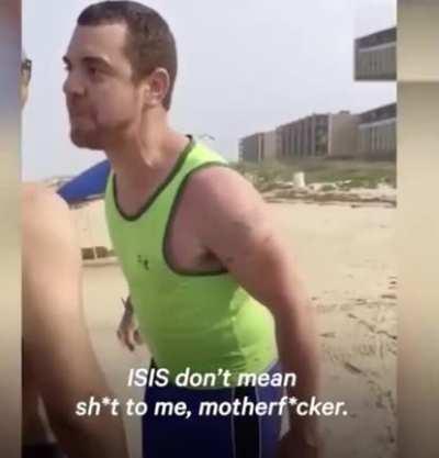 This guy yells at an Arab Family