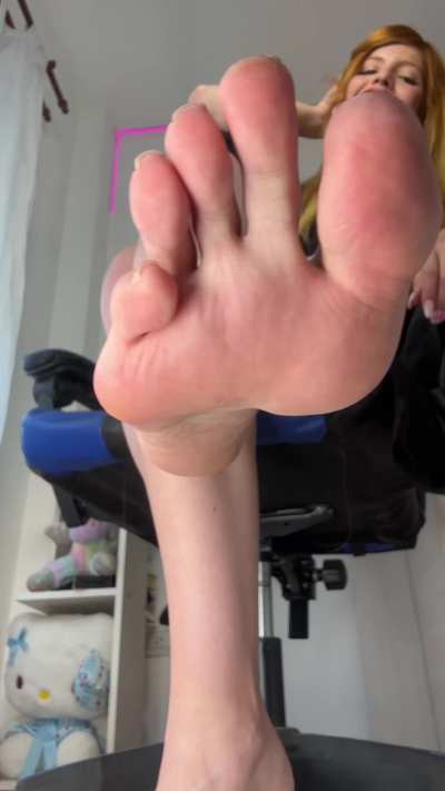 You can only look at my perfect feet because you’re too much of a loser to lick them