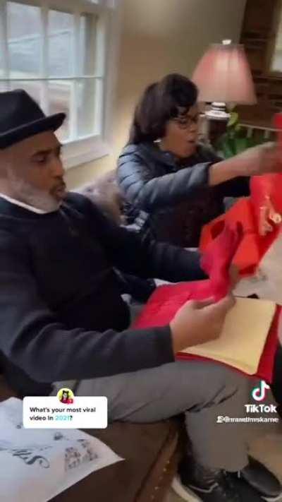 Surprising the in laws with traditional Indian clothes