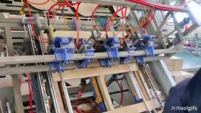 Making wooden pallets