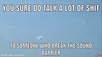 Who’s faster a jet that can break the sound barrier in seconds or coyote that uses drugs to speed her up