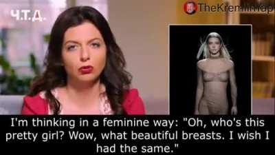 Russian state media propagandist learns about Hunter Schafer.