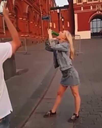 Street entertainment is both wild and impressive sometimes