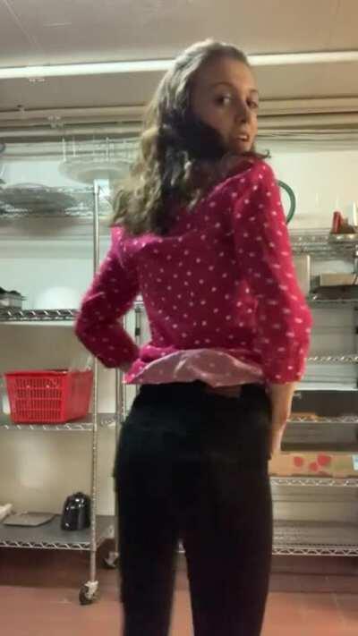 I love being naught at work.... kinda nervous.. [OC]