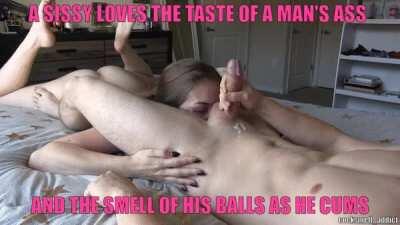 A Sissy Loves Every Part of a Man