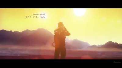 Эпическое видео Центра космических полетов NASA рассказывает о космических путешествиях в будущем. Парашютист опускается на суперземлю HD 40307 g, семья в космическом корабле наблюдает, как ледяная луна Энцелад извергает водяные гейзеры, а родитель и ребе